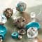 12 Pack: Clear & Blue Turquoise Strung Beads By Bead Landing™